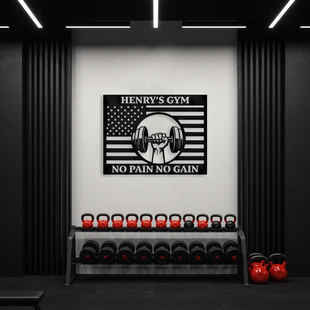 Custom Gym Metal Sign