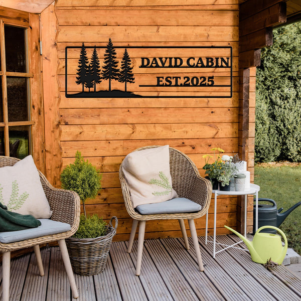 Custom Cabin Sign