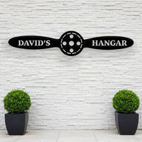 Rustic Propeller Hangar Sign