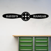 Rustic Propeller Hangar Sign