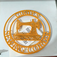 Personalized Sewing Metal Sign