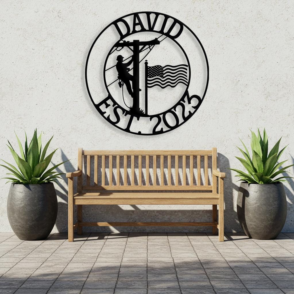 American Lineman Wall Art