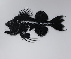 Giant Fishbones Metal Wall Art