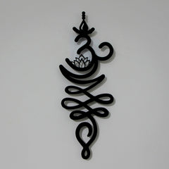 Just Breathe Sanskrit Symbol Metal Wall Decor
