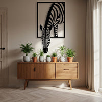Zebra Metal Wall Art