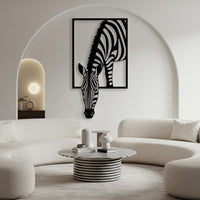 Zebra Metal Wall Art