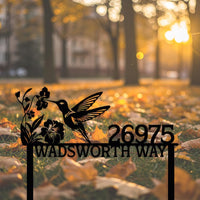 Hummingbird Welcome Sign