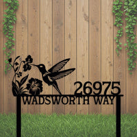 Hummingbird Welcome Sign