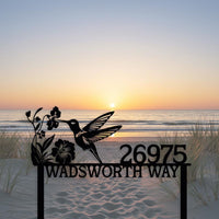 Hummingbird Welcome Sign