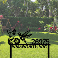 Hummingbird Welcome Sign