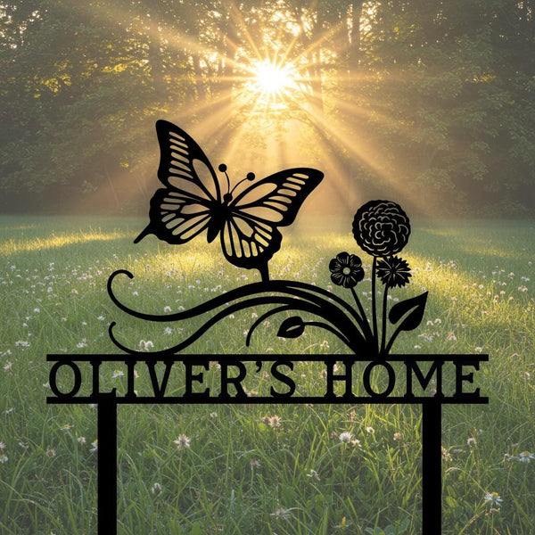 Custom Butterfly Yard Sign