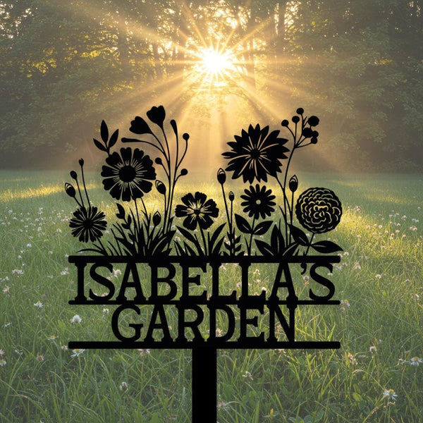 Custom Flower Garden Sign