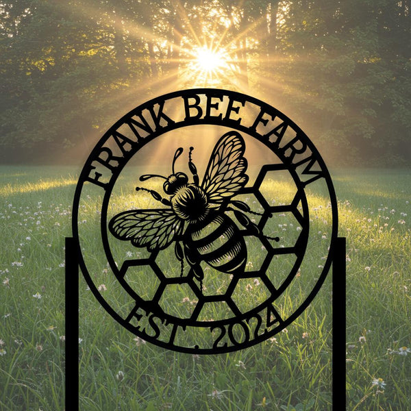 Custom Bee Farm Sign