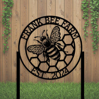 Custom Bee Farm Sign