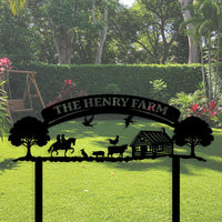 Modern Farm Sign Custom