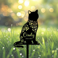 Personalized Cat Memorial Sign