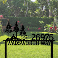 Mountain Address Yard Sign