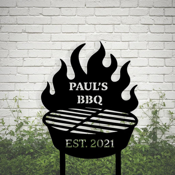Custom BBQ Yard Sign