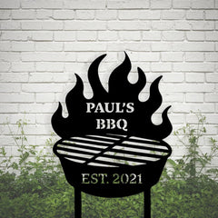 Custom BBQ Yard Sign