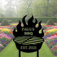 Custom BBQ Yard Sign