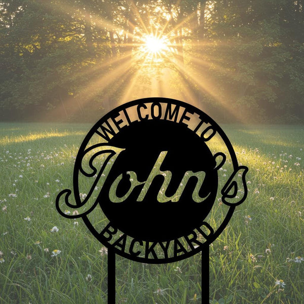 Welcome to Backyard Sign