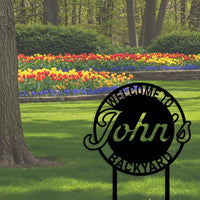 Welcome to Backyard Sign