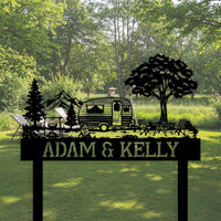 Mountain Camper Custom Metal Sign