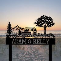 Mountain Camper Custom Metal Sign