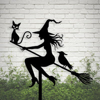 Halloween Witch Yard Art