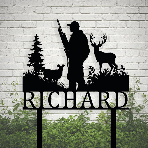 Deer Hunter Yard Sign