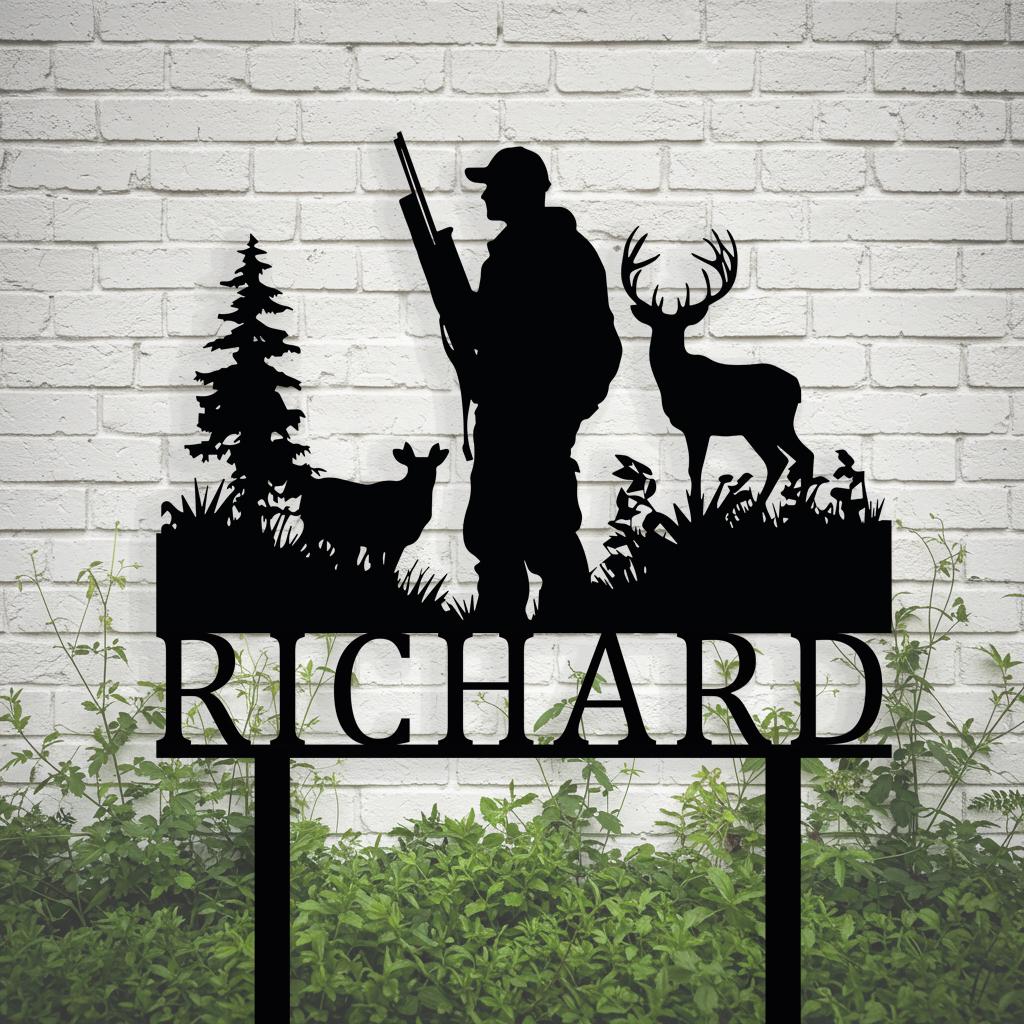 Deer Hunter Yard Sign