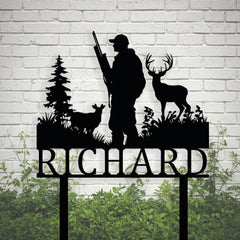 Deer Hunter Yard Sign