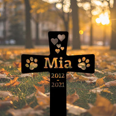 Pet Memorial Cross Sign
