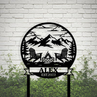 Firepit Yard Sign