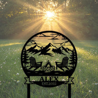 Firepit Yard Sign