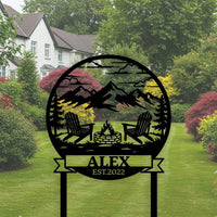 Firepit Yard Sign