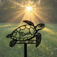Turtle Pet Memorial Sign