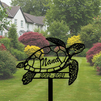 Turtle Pet Memorial Sign