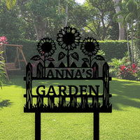 Sunflower Garden Name Sign