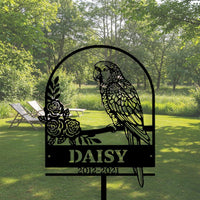 Parrot Pet Memorial Sign