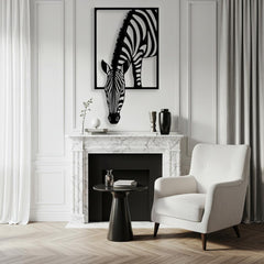 Zebra Metal Wall Art