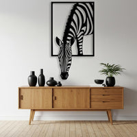 Zebra Metal Wall Art