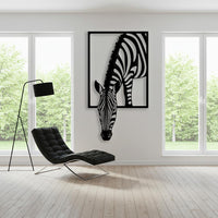 Zebra Metal Wall Art