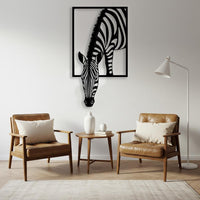 Zebra Metal Wall Art
