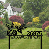 Hummingbird Welcome Sign