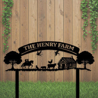 Modern Farm Sign Custom
