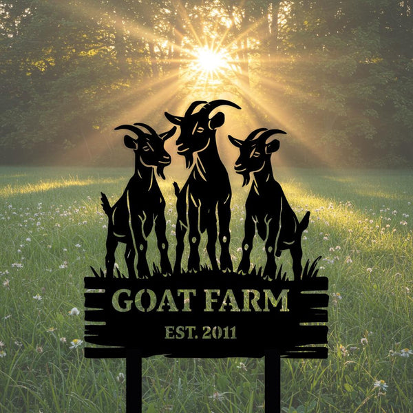 Goat Farm Sign Custom