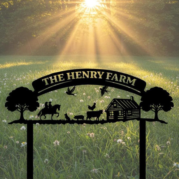 Modern Farm Sign Custom