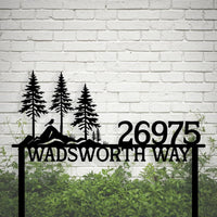 Mountain Address Yard Sign