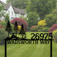 Mountain Address Yard Sign